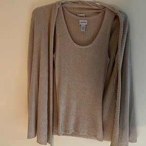 Women’s 2 piece tank top/sweater set from Chico’s